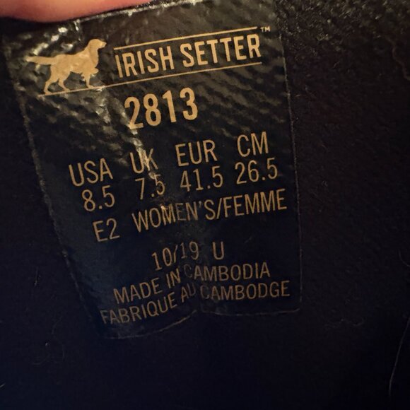 Irish Setter Brown Camouflage Heeled Boots - Picture 12 of 14